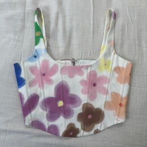 With Jean Corset Top